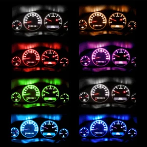 10Pcs Blue T5 74 37 SMD Car LED Dashboard Instrument Interior Light Accessories - Picture 1 of 22