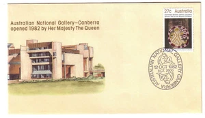 1982 FDC APM12370 Opening Australian National Gallery "NATIONAL GALLERY" CV$3 - Picture 1 of 1