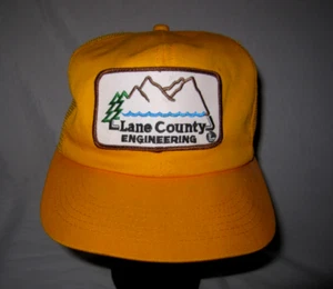 LANE County Engineering(Eaugene, Or.) Trucker Hat Cap Adj. America's Legend USa - Picture 1 of 16