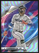 2022 Topps Cosmic Chrome Refractors #6 Jazz Chisholm Jr.