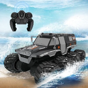 Amphibious Remote Control Car 1: 12 8WD, RC Monster Truck Toys, 2.4G RC Rock ... - Picture 1 of 7