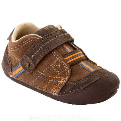 Stride Rite Pre walking Shoes Brown Heath  Non-Tie NEW Infant Boys Size 3 1/2 W - Image 1 of 2
