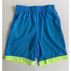 Athletic Works Boys Mesh Shorts Blue Green Pockets Size L Large (10-12) - Picture 1 of 11