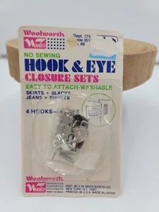 4 Sets Metal Hook and Eye Sewing Hooks and Eyes Closure no sew - Picture 1 of 2