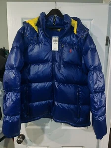 POLO RALPH LAUREN Mens The Gorham Glossed Down Jacket glossy blue XXL - Bild 1 von 8