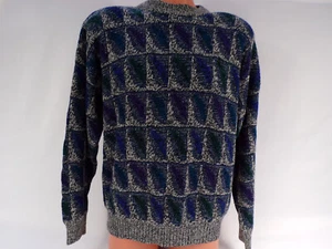 Vintage Hong Kong Robert Bruce Pullover Herren L/XL Blau L/S 100% Acryl Crew L24 - Bild 1 von 6