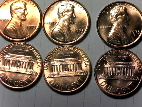 1973 PDS Lincoln Memorial Cent Penny Set  Uncirculated  NICE Cover