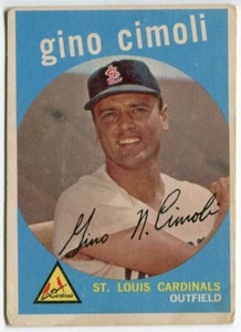 1959 Topps #418 Gino Cimoli St. Louis Cardinals - Picture 1 of 2
