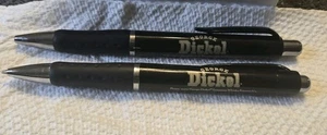 (2) George Dickel Tennessee Whiskey Pens  Black Silver Gold  Works  - Picture 1 of 6