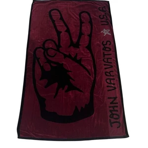 John Varvatos “Peace Sign” HUGE 70x42 Beach Towel Vintage Made In USA HTF - Picture 1 of 12