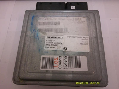 ORDENADOR MOTOR BMW SERIE 3 325I 330I 2006 2007 7561817 PCM ECM ECU DME OEM Foto 1 de 4