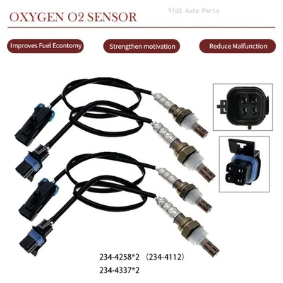 4pcs Oxygen Sensor Up&Down For 2007 Cadillac Escalade ESV EXT GMC Yukon XL 1500 - Image 1 of 4