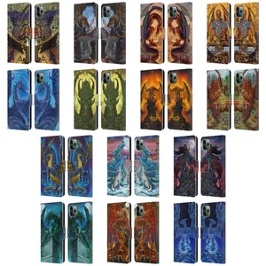 OFFICIEL ED BEARD JR DRAGONS ÉTUI COQUE EN CUIR POUR APPLE iPHONE TÉLÉPHONES - Photo 1 sur 19