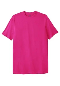 KingSize Lightweight Longer-Length Crewneck T-Shirt - Picture 1 of 83