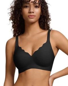 Women's Seamless Bras No Underwire Comfort Bralettes Push Up Bras Wireless Sc... - Picture 1 of 6