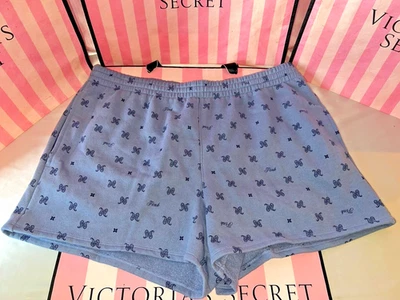 Pantalones Cortos Victoria’s Secret ROSA Sudadera Hiedra Polar Estampado Paisley XXL Foto 1 de 2