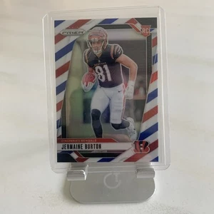 2024 Panini Prizm Football Jermaine Burton Rc Rookie Red White Blue Prizm #350 - Picture 1 of 6