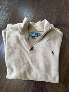 Polo by Ralph Lauren Quarter 1/4 Zip Pullover EUC - Picture 1 of 3