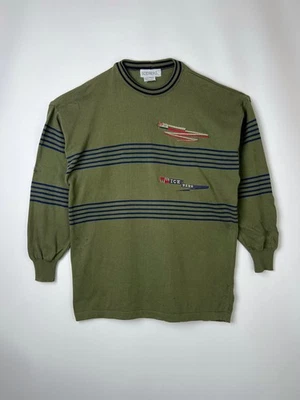 Iceberg Cotton Sweater Embroidered Logo Green - Imagen 1 de 4