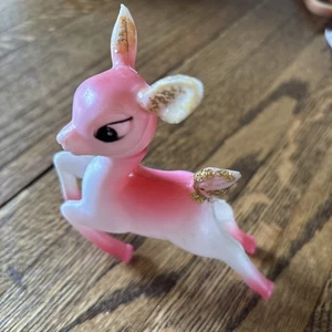 De colección Rosa Navidad Ciervo Goma Reno con Campana Cabeza Giratoria Hombre HongK - Imagen 1 de 9