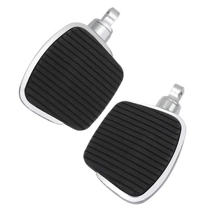 10mm Hole Highway FootPegs Pedal For Harley Touring Road Street Electra Glide - Picture 1 of 7