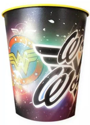 Taza de plástico Wonder Woman 16 oz coleccionable recuerdo fiesta favor Foto 1 de 4