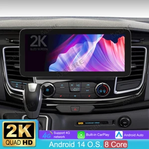 Radio estéreo de coche 12,3" 64 GB Carplay Android 14 para Ford Transit Custom 2017-2022 - Imagen 1 de 22