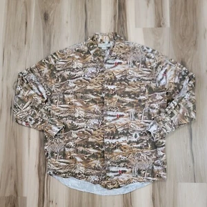 Vintage Banana Republic Shirt Mens Large Alaska Native Button Up Long Sleeve - Picture 1 of 12