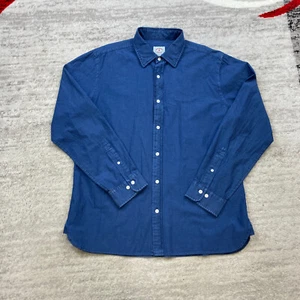 Brooks Brothers Chambray Button Up Shirt Medium Blue Outdoor Dress Preppy Cotton - Bild 1 von 15