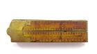 Antique Stanley no.32 1/2 Wood Brass Folding Carpenters Ruler 12” Caliper USA