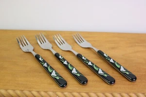 Set 4 forchette per insalata gigli neri Sango - Foto 1 di 2