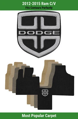 Alfombra de primera fila Lloyd Ultimat para Ram C/V 2012-2015 con logotipo de insignia Dodge Foto 1 de 4