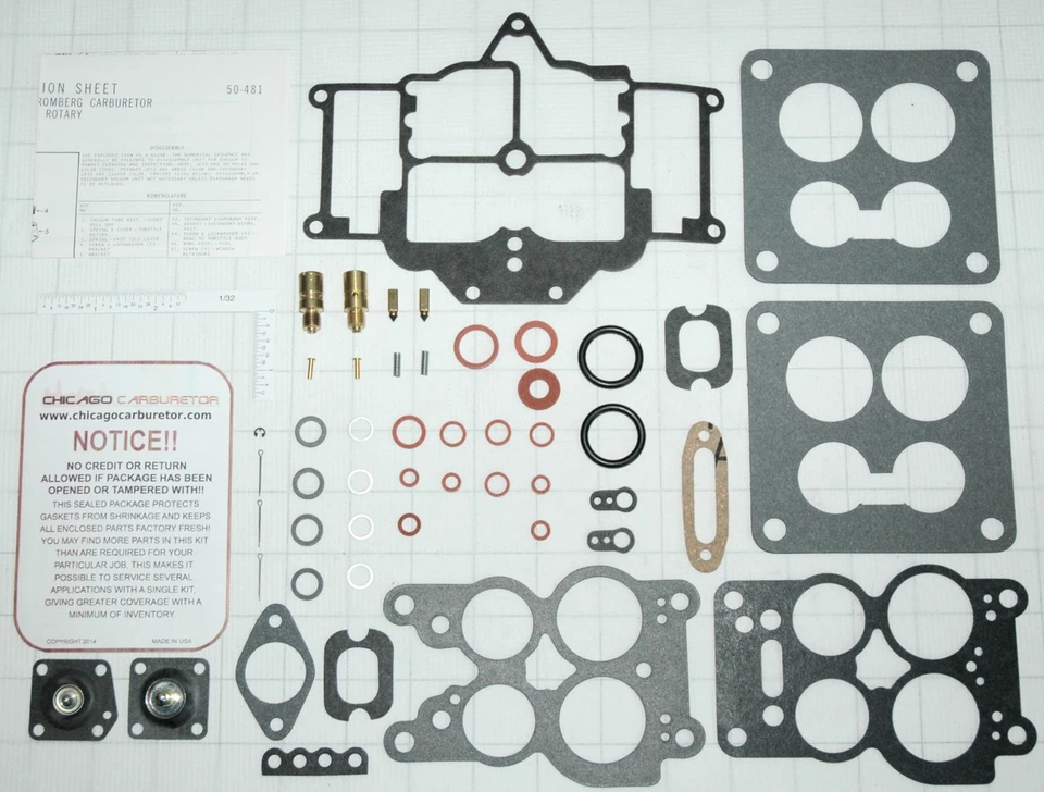 KIT REPARACIÓN CARBURADOR MAZDA 1972-74 MOTOR 1146CC RX2 RX3 MODELOS 4 BARRILES NIKKI Foto 1 de 1