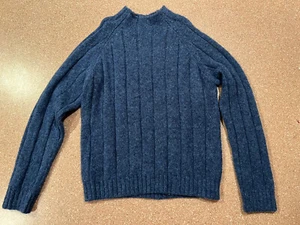 Talbots Kids Blue Sweater Wool Nylon Boys Size 12 - Picture 1 of 5