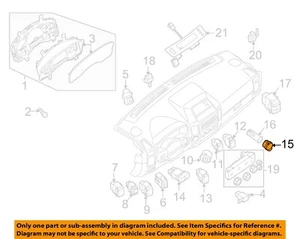 NISSAN OEM 04-24 Altima Instrument Panel Cluster Switches-Ring 25339ZV60A - Foto 1 di 2