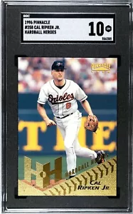 1996 Pinnacle #258 Cal Ripken Jr. Hardball Heroes SGC 10 GEM MINT - Picture 1 of 2