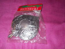 Heart hanging ornament 6" tall 4.5" wide, 1.5" deep in package. Silvestre pewter