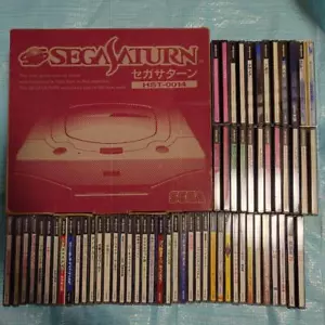Lotto console Sega Saturn HST-0014 30 giochi SS con box set bianco testato Giappone JP - Foto 1 di 7