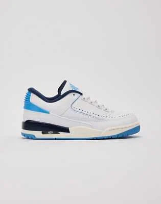 [FD0384-144] Air Jordan 2/3 Grade School White/Uni Blue Midnight Navy *NEW* - Image 1 of 4