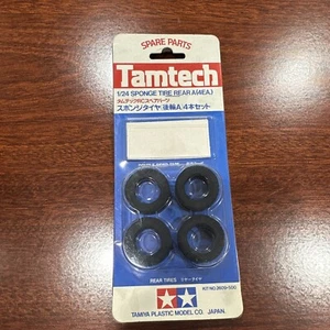 VINTAGE RC TAMIYA TAMTECH 1/24 2609 SPONGE TIRE A (4EA) PARTS PORSCHE FERRARI - Picture 1 of 18