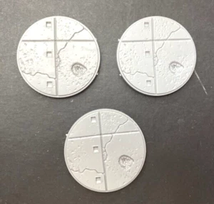 50mm Basen Marvel Crisis Protocol 3x City Streets mit Krater Necromunda 40K - Bild 1 von 1