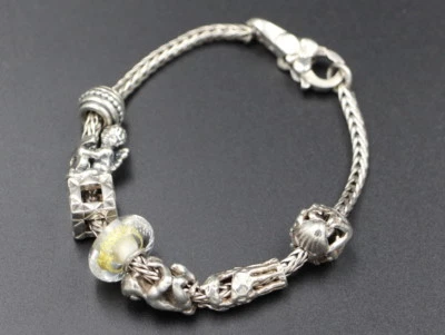 TROLLBEADS Designer ARMBAND | 9-teilig | 925er Sterling Silber - Bild 1 von 4