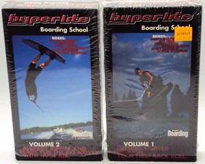HYPERLITE WAKE BOARDING SCHOOL Volume 1 & 2 VHS Tapes 1996 Water Sports 1996 OOP - Imagen 1 de 5