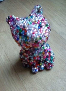 Fox GEM ENCRUSTED small Ornament Figurine Statue Figure Gift 9x7x6 cm - Picture 1 of 6