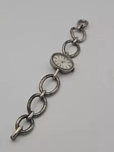 Bracciale In Argento 800 Con Orologio Eitel Anni 60 - Foto 1 di 15