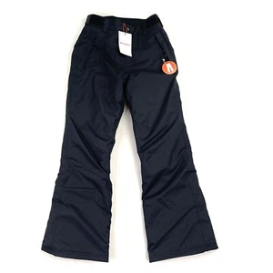 Macpac Kids Youth Spree Snow Waterproof Insulated Ski Pants Black Size 12 New - Picture 1 of 5