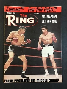 The Ring Boxing Magazine January 1966 Muhammad Ali and Floyd Patterson - Picture 1 of 2