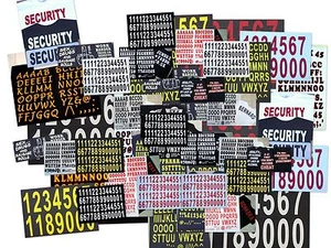 iron on letters numbers 35mm.black -plus many others available-- visit shop - Picture 1 of 2
