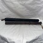Vintage 17” Wooden Police Nightstick/Baton Billy Club Solid  Wood Leather Case