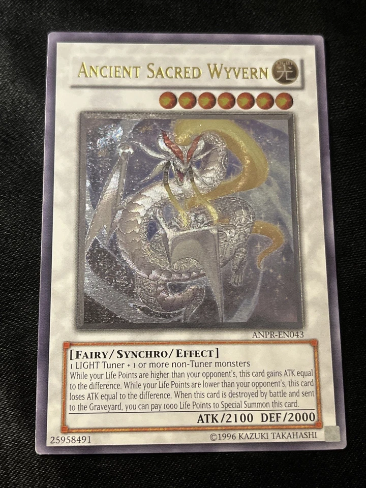 Yugioh Ancient Sacred Wyvern ANPR-EN043 Ultimate Rare - Image 1 of 2